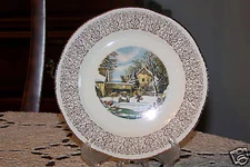 Homer Laughlin Currier & Ives - 6 3/8-inch Bread Plate