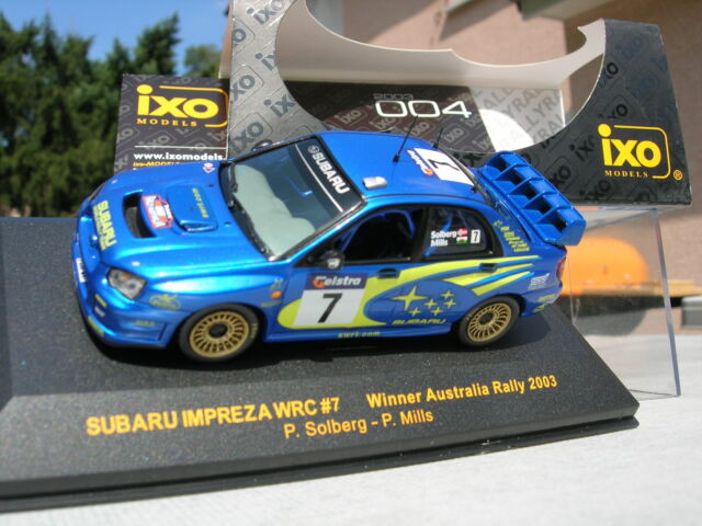 IXO models 1/43 RARE SUBARU IMPREZA WRC N°7 winner AUSTRALIE 2003 Solberg/Mills!