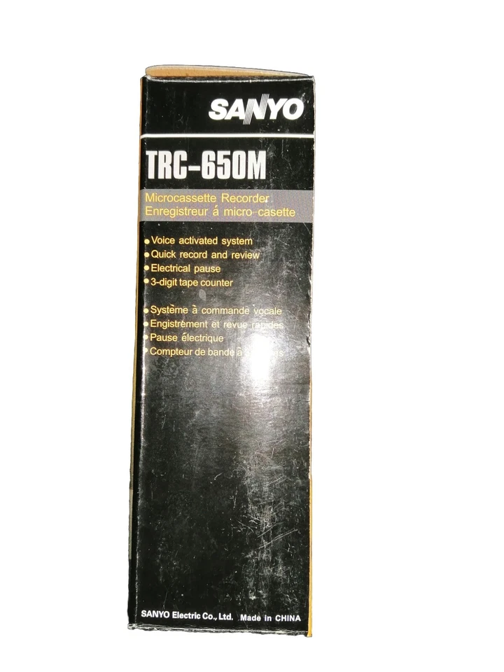 SANYO TRC-650M Dictaphone Cassette Vioce Recorder Used Good Condition Vintage - Image 2 of 4