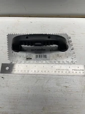 Marshalltown QLT by 207 9-Inch by 4-Inch Notched Trowel"V" with Plastic Handle