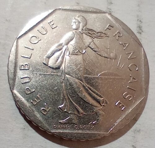 France 2 Francs 1981 Coin The Sower walking woman Republique Française