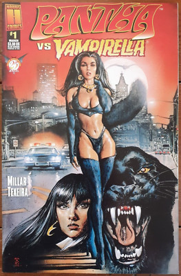 PANTHA VS. VAMPIRELLA #1, HARRIS COMICS, MÄRZ 1997, SEHR GUTER ZUSTAND