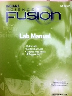HOLT MCDOUGAL SCIENCE FUSION INDIANA: LAB MANUAL GRADE 8 By Houghton Mifflin VG+
