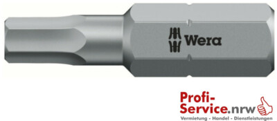 Wera Bit 840/1 Z 1/4   2,5 mm Länge 25 mm , HEX-Plus 10 Stück 6 Kant Imbus
