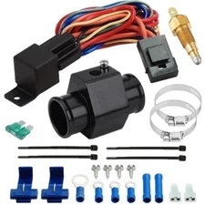 RADIATOR IN-HOSE GROUNDING THERMOSTAT TEMPERATURE SWITCH ELECTRIC FAN WIRING KIT