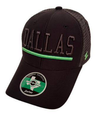 Zephyr NCAA Dallas Stars  Upfront  Curved Bill Trucker Mesh ADJ Hat BRAND NWT