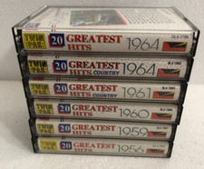 "20 Greatest Hits" Cassette Lot Of 6 used