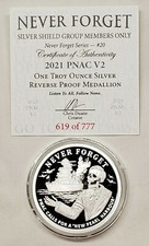 1oz 2021 PNAC V2 New Pearl Harbour Silver Shield Proof Never Forget Coin# 20 109.95 per troy oz