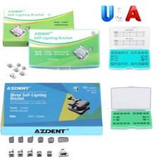 Dental Orthodontic Self-Ligating Brackets Mini Roth 0.022 Monoblock/Mesh Base