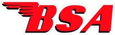 #864 (1) 4" BSA BRITISH SMALL ARMS Motorcycle Scooter Decal Sticker LAMINATED