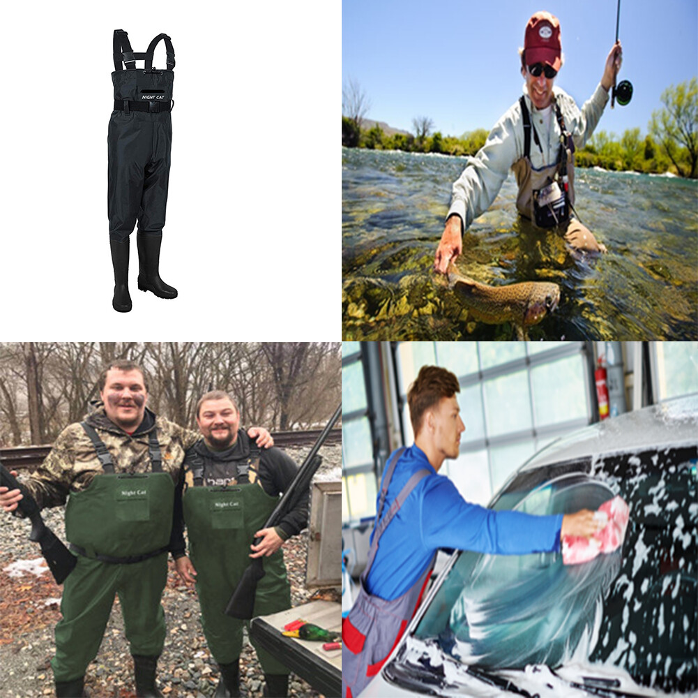 Wathose Mit Stiefeln Overall - Wasserdichter Angelanzug Mit Kapuze