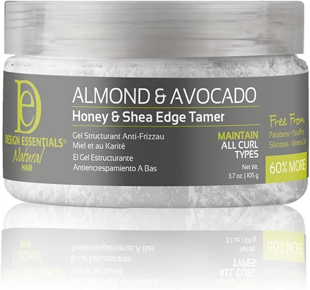 Средство для ухода за вьющимися волосами Design Essentials Natural Honey - Shea Edge Tamer 3,7 унции