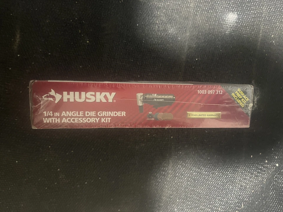 Husky 1/4 дюйма угловая шлифовальная машина с комплектом аксессуаров - черная б/у 1003 097 312 - Изображение 3 из 3