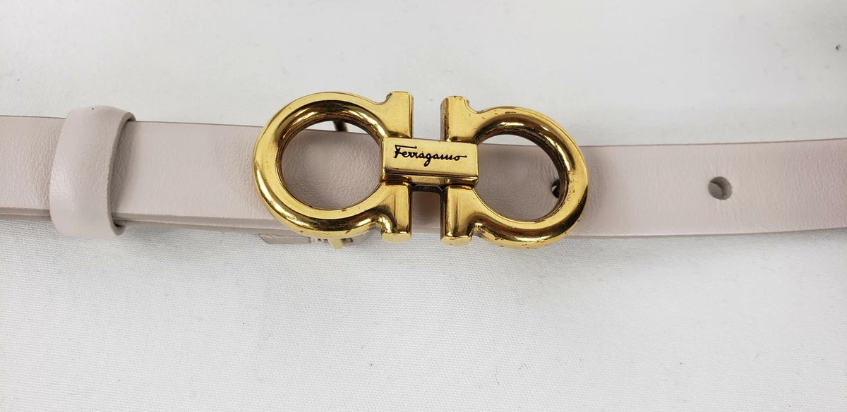 Salvatore Ferragamo belt Gancini Silver and Gold