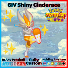 ✨ Shiny Cinderace 6IV ✨ Pokemon Scarlet & Violet 🚀 Fast 🚀
