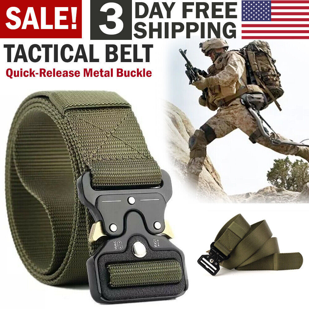 Comprar Cinturón táctico militar ajustable para hombre, práctico