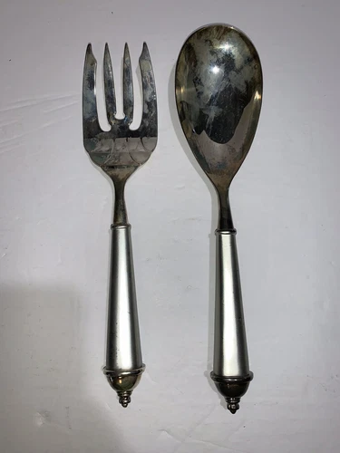 Towle Silversmiths Silver Serving Spoon & Fork Never Used Vintage