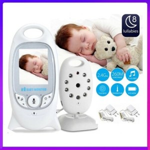 Camara De Vigilancia Para Bebe Monitor Vision Nocturna Audio Temperatura Cancion Ebay