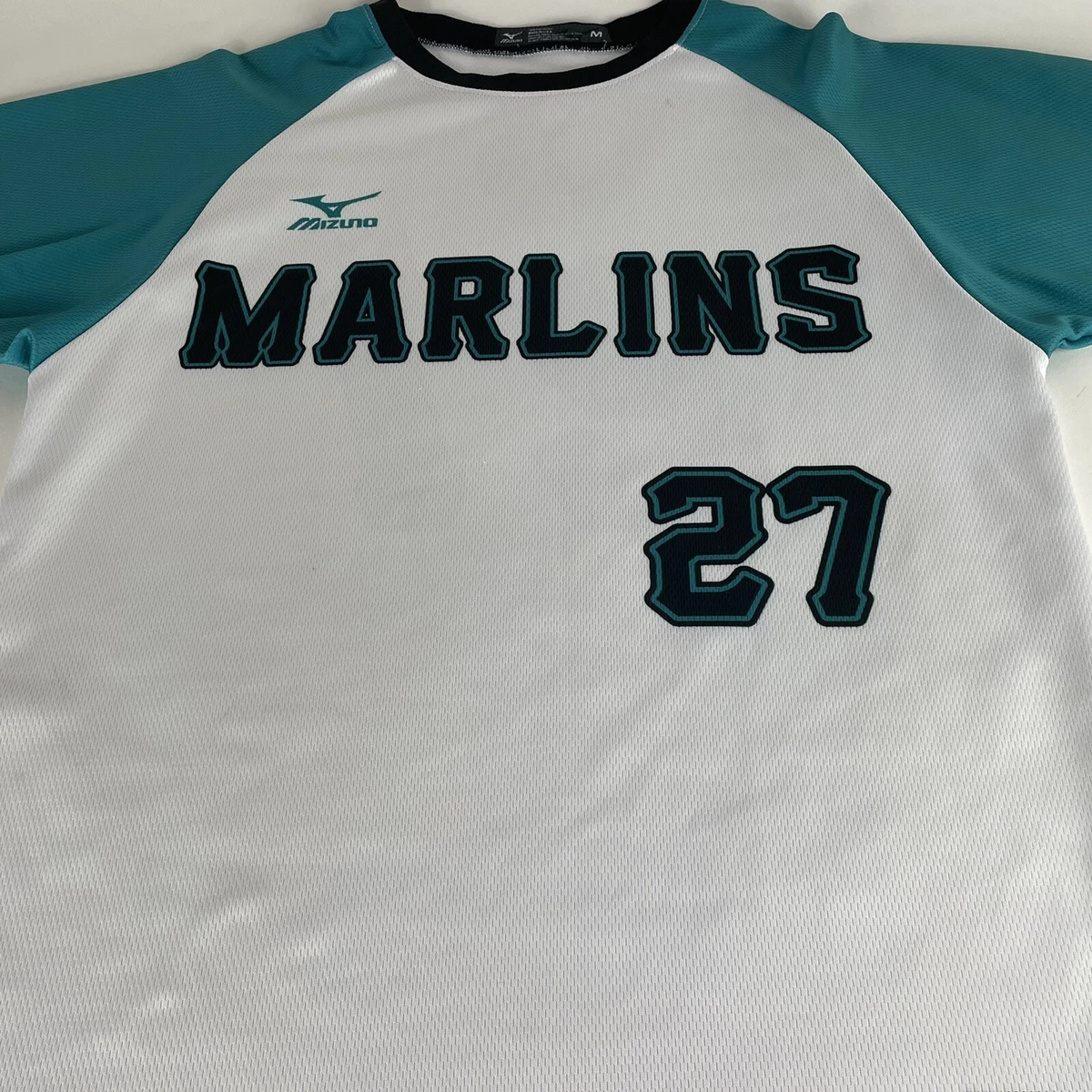 2012-15 MIAMI MARLINS STANTON #27 MAJESTIC JERSEY (HOME) Y - Classic  American Sports