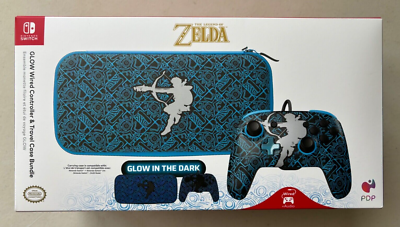 Nintendo Switch Legend of Zelda Glow Wired Controller & Travel