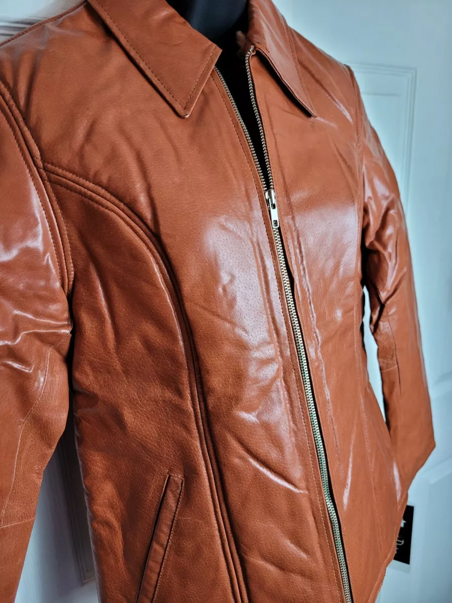 NWT Vintage 90s Albert Duke New York Leather Jacket Women s Size