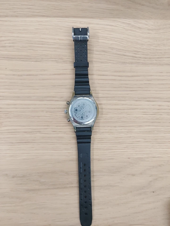 Orologio Chronostar Action Cronografo W.R. 5 atm Alluminio Caucciù 38 mm Vintage - Immagine 3 di 4