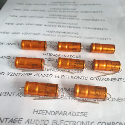 ROE GOLD EBC 47uF 100v 105C Axial Capacitors FOR AUDIO ! 8pcs !