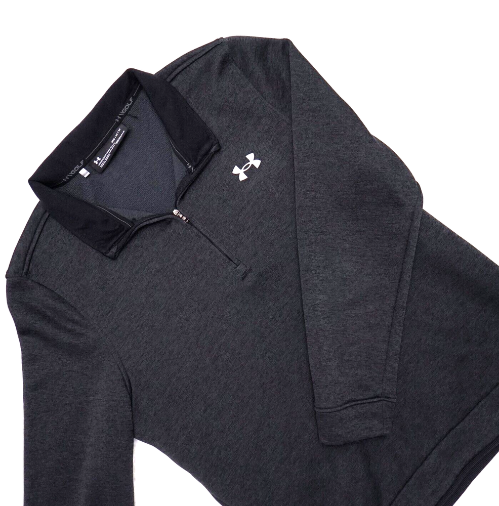 Under Armour Golf UA Storm SweaterFleece ¼ Zip Layer Loose Fit Heathered Gray M