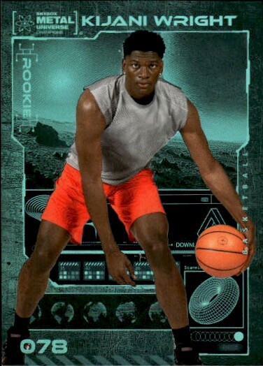 2023 SkyBox Metal Universe Champions #078 Kijani Wright Aqua