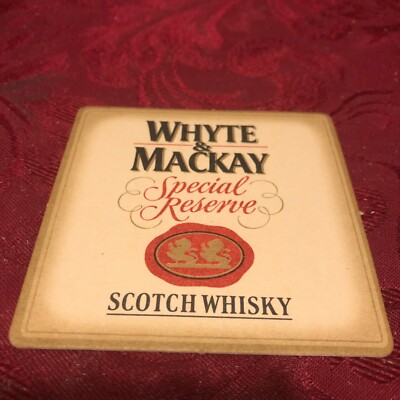 BREWERIANA - WHYTE & MACKAY - SPECIAL RESERVE - SCOTCH WHISKY - BIERDECKEL TABLETT 13
