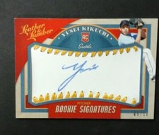 2019 LEATHER AND LUMBER YUSEI KIKUCHI ROOKIE SIGNATURES GOLD 9/10