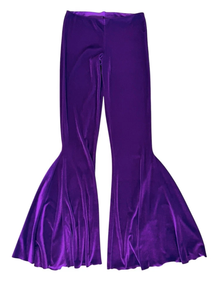 Conjunto de Jaula de Terciopelo Púrpura Campana de Sirena Parte Superior Corta Fiesta Rave Baile S Foto 4 de 4