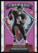 Kyle Pitts 2021 Panini Rookies & Stars # CR-30 RC Crusade Pink 11/75 Atlanta Fal