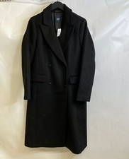 Gap Double-breasted Chesterfield Coat Women's Size M Black 810828