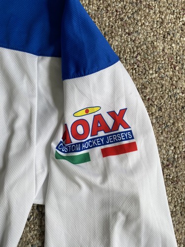 Maglia Uomo Rara Squadra Italia HOAX IIHF Hockey Bianco/Blu Taglia 15 Team Italia - Foto 5 di 8