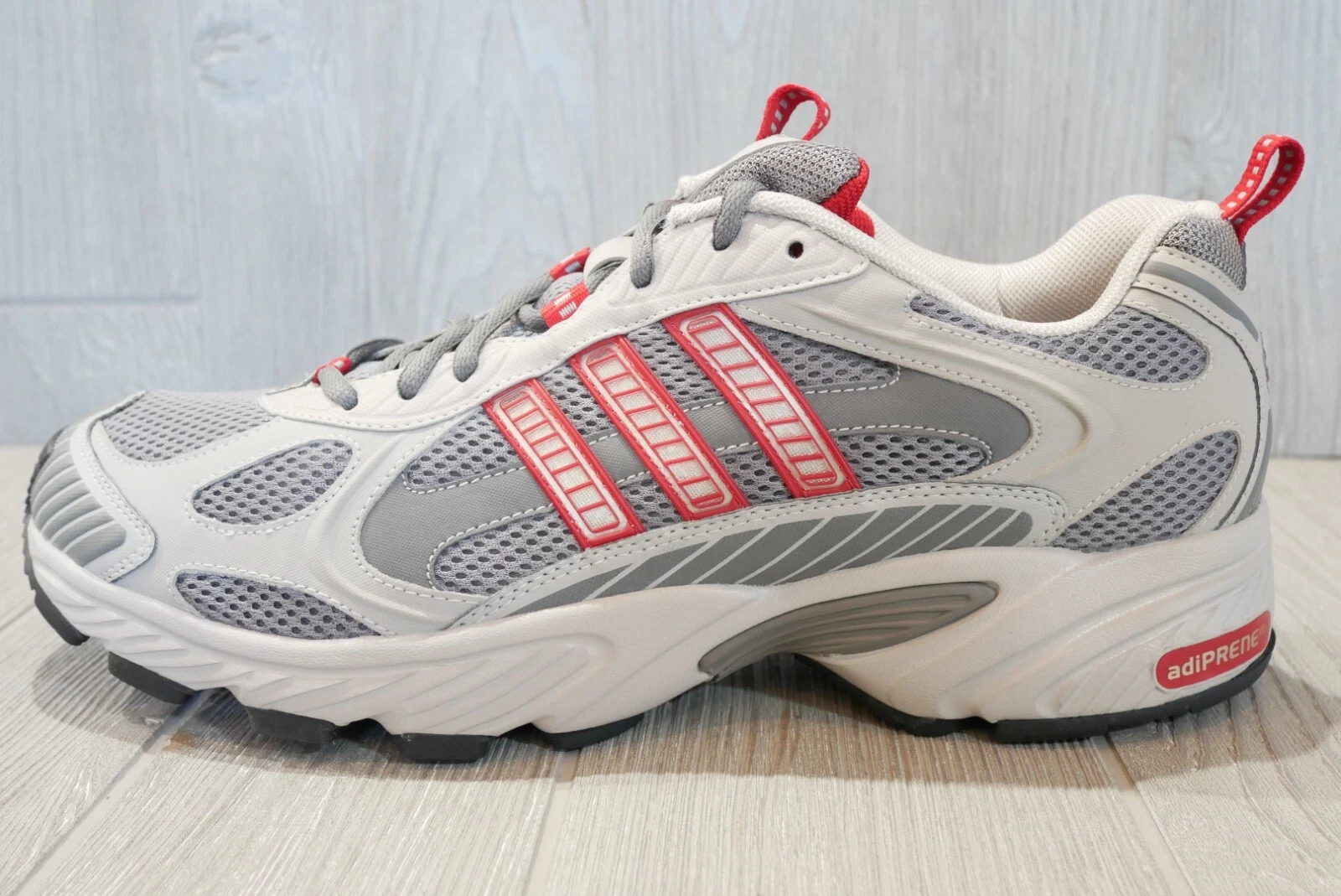 New Rare Vintage Adidas Boreal Trail Grey Red Running Shoes 2007 Mens 14 OSS