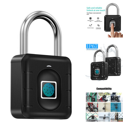 Waterproof Fingerprint Padlock Smart APP Bluetooth Door Lock Keyless Biometric