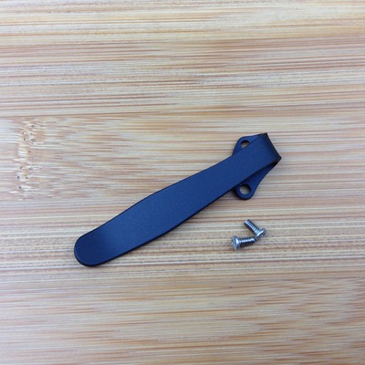 Black Titanium Deep Carry Pocket Clip Made For Kershaw Leek Blur Tip Down Carry