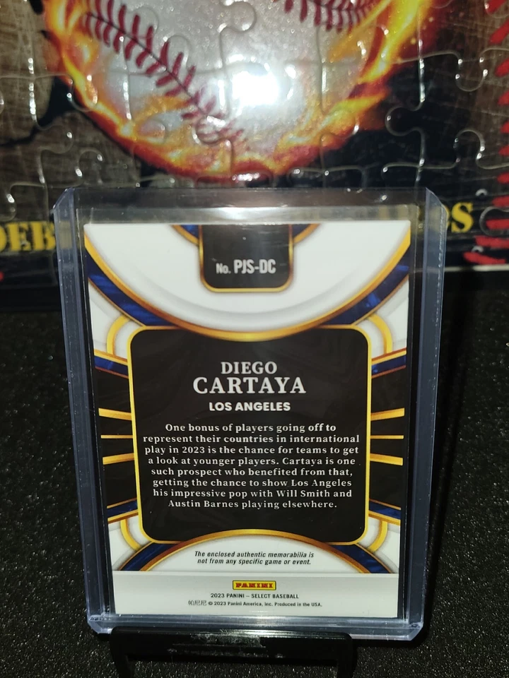 2023 Select Diego Cartaya Rookie Jersey RC #PJS-DC Dodgers - Image 2 of 2