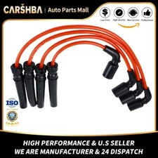 7MM 4*Spark Plug Wire Set for Chevrolet Aveo 04-08 Aveo5 Pontiac Daewoo L4 1.6L