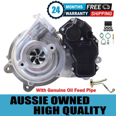 Upgrade Billet Turbo+Genuine Oil Feed Pipe For Toyota HiAce 1GD-FTV 2.8L