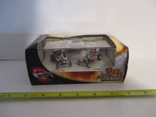 Hot Wheels 100% Fuel Altereds Vintage Drag Set Winged Express 2001 MISB