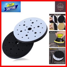 Soft Interface Pad 6 Inch 25 Holes Hook & Loop 2pc Buffer Cushion
