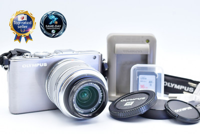 [Excellent+5] Olympus PEN Lite E-PL3 Silver with Lens 14-42mm From Japan