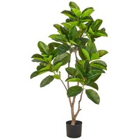 Kunstpflanze Ficus Altissima, Farbe GrüN, Inkl. Kunststoff-Topf, HöHe Ca. 130 Cm