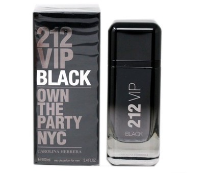 Carolina Herrera 212 VIP Black for Men 3.4oz 100ml Eau De Parfum Spray