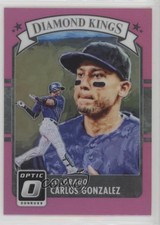 2016 Panini Donruss Optic Diamond Kings Pink Carlos Gonzalez #9 1b9b