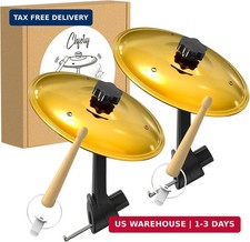 2 Pack Car Cymbal Air Vent, Mini Drum Crash Cymbal Set with Mini Drum Stick, Fun