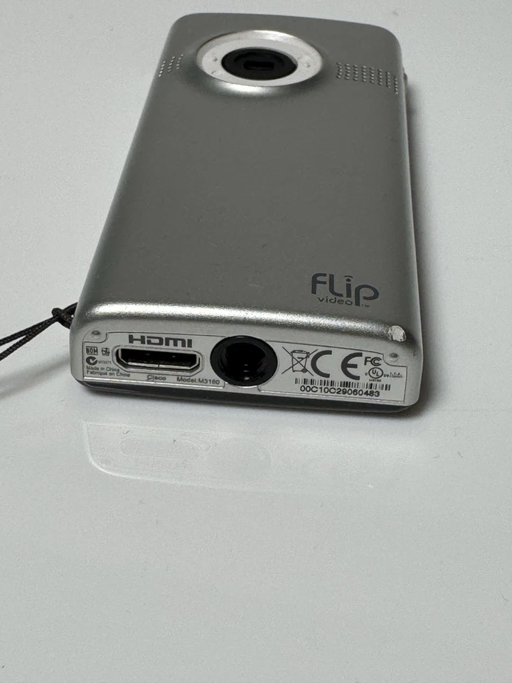 Flip Video MinoHD Camcorder (Model M3160) – Silver – Cisco – Untested AS-IS 🎥 - Image 3 of 4