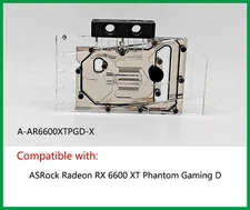 Granzon GPU Block For Asrock Radeon RX6600XT Phantom Gaming D A-AR6600XTPGD-X
